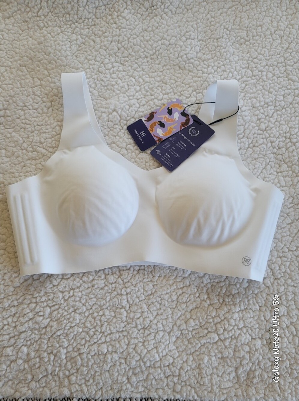 Honeylove Crossover Bra Wireless Support White NWT Size 1X